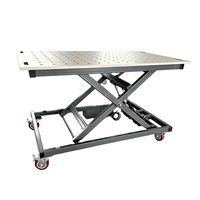 Table de soudage à fonction de levage, en acier, hauteur réglable, avec option d'outils de serrage, table de travail de soudage certifiée CE ISO, fabrication chinoise