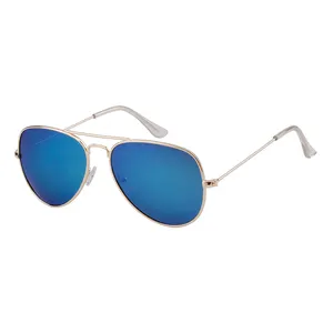 Классические винтажные Поляризованные солнцезащитные очки с жабой, фабричные очки с двойным мостом в металлической оправе, Классические винтажные очки UV400