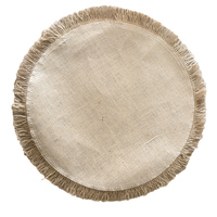 Sets de table classiques en lin, faits à la main, en macramé, en jute tressé, en paille tressée, pour table à manger
