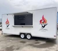Remolque de Maíz Mexicano con Parrilla de Carbón y Estación para Salsas, Carrito de Elote Auténtico para Festivales de la Comunidad Latina