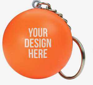 Porte-clés anti-stress en mousse PU avec logo personnalisé, jouet à presser promotionnel pour cadeaux d'entreprise, vente en gros - Product Image 1
