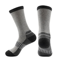 Chaussettes de ski tricotées transfrontalières automne-hiver, épaisses, à fond éponge, absorbant la transpiration, antidérapantes, chaudes, ODM, pour la randonnée et le snowboard