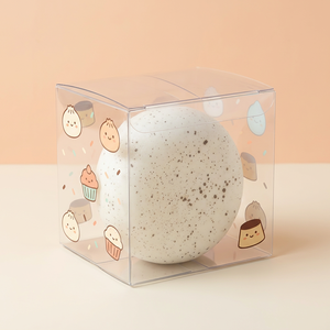 กล่องพลาสติกใสทรงกลมแข็งสำหรับใส่ของบีบได้ BAOZI - Product Image 1