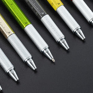 6-in-1 multifunctionele metalen gereedschapspen balpen schroevendraaier schuifmaat waterpas liniaal capacitieve touchscreen functies promoties - Product Image 4