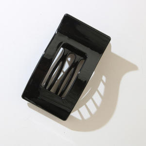 Pince à cheveux bec de canard givrée couleur bonbon, design plat sans couture pour femmes, accessoires pour cheveux à nouer - Product Image 4