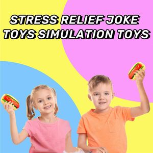 Offre Spéciale Jouets à Presser Hot Dog Mignons et Moelleux, Jouets Anti-Stress en Forme d'Aliments pour Enfants et Adultes, Cadeaux - Product Image 3