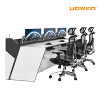 Console d'opération de surveillance et d'expédition intelligente UDWEN, bureau de commande multi-stations de style technique