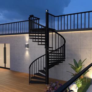 Scale di ferro per i prezzi esterni Ss scala ricurvo scala curva scala a chiocciola Kit scale a chiocciola - Product Image 2