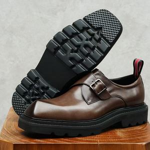 Zapatos de Hombre de Cuero Genuino de Alta Calidad, Estilo Vintage, para Deportes Casuales al Aire Libre, Zapatos Casuales de Vestir para Hombre - Product Image 1
