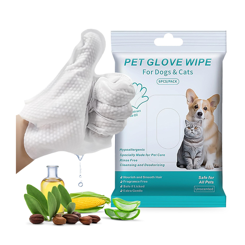 6pcs Free Wash Pet Gloves Dry