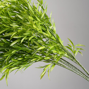 Feuilles de bambou artificielles Greenway vert foncé, plante entière, arrangements floraux décoratifs pour mariages et festivals - Product Image 4