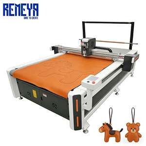 Machine de découpe de cuir à plat intelligente REMEYA avec registration CCD et traceur de dessin - Product Image 1