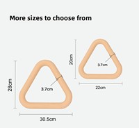 Haltères en silicone à anneau triangulaire en fer, directement de l'usine, équipement portable de musculation et de yoga pour hommes et femmes