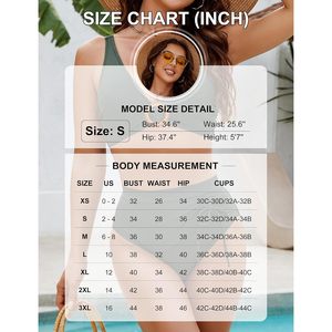 Womens High Waisted Bikini Set Floral Two Piece Swimsuit V Neck <b>Tummy</b> <b>Control</b> Bathing Suit Spandex Polyester - Product Image 6