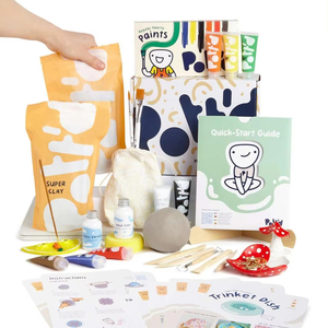 Argile à séchage à l'air pour adultes débutants, <span class=keywords><strong>kit</strong></span> de poterie à domicile, comprend outils et guides – Thème ange antique, décoration de mariage, art - Product Image 1