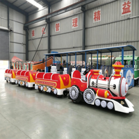 电动无轨观光火车 迷你游乐园游乐设施 桶形火车 小型公路无轨火车