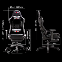 Fauteuil de jeu en cuir Racing Gamer avec expédition de course et jeu d'ordinateur ergonomique personnalisé Razer Chinese Gam