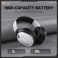 Casque de jeu sans fil ONIKUMA GT887 2.4G pour Bluetooth Réduction active du bruit Codec AAC pour DJ et musique Transfrontalier
