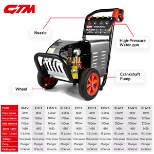 เครื่องฉีดน้ำแรงดันสูงแบบพกพา Sonlin รุ่นใหม่ 250 บาร์ 7.5 กิโลวัตต์ สำหรับงานหนัก เหมาะสำหรับล้างรถเชิงพาณิชย์ - Product Image 2