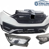 Pour Honda CRV : Kit complet de pare-chocs incluant calandre, ventilateur de radiateur, phares LED, feux antibrouillard, capteurs d'aide au stationnement et kit carrosserie