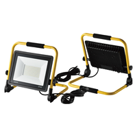 Lampe de travail LED COB ultra-lumineuse de 7 pouces, carrée, magnétique, rechargeable, 100W, étanche, à intensité variable, portable, pour atelier, tout-terrain, bureau