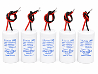 Condensateur de démarrage de moteur compact CBB61 1,5μF -- 6μF 450VAC (30x50mm) pour ventilateurs, ventilateurs de plafond, ventilateurs sur pied et petits moteurs