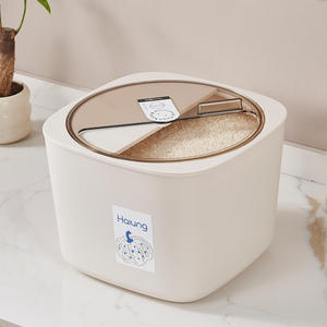 Caja de Almacenamiento de Arroz Haiung de 10L, Rectangular, con Tapa Sellada, a Prueba de Insectos, de Grado Alimenticio - Product Image 2
