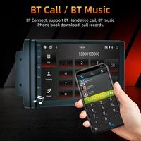 Lecteur MP5 pour voiture 7 pouces IPS avec écran 2.5D, autoradio compatible CarPlay et Android Auto, connexion USB, caméra de recul HD