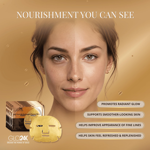Masque facial hydratant et nourrissant au collagène et or cristallin 2026 avec logo personnalisé pour le visage et le corps - Product Image 3