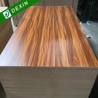 Panneaux MDF mélaminés à une face 16 mm 17 mm 18 mm Blanc Classe E1 Grain de marbre Grain de bois 3/4 po Feuilles de MDF mélaminées noires