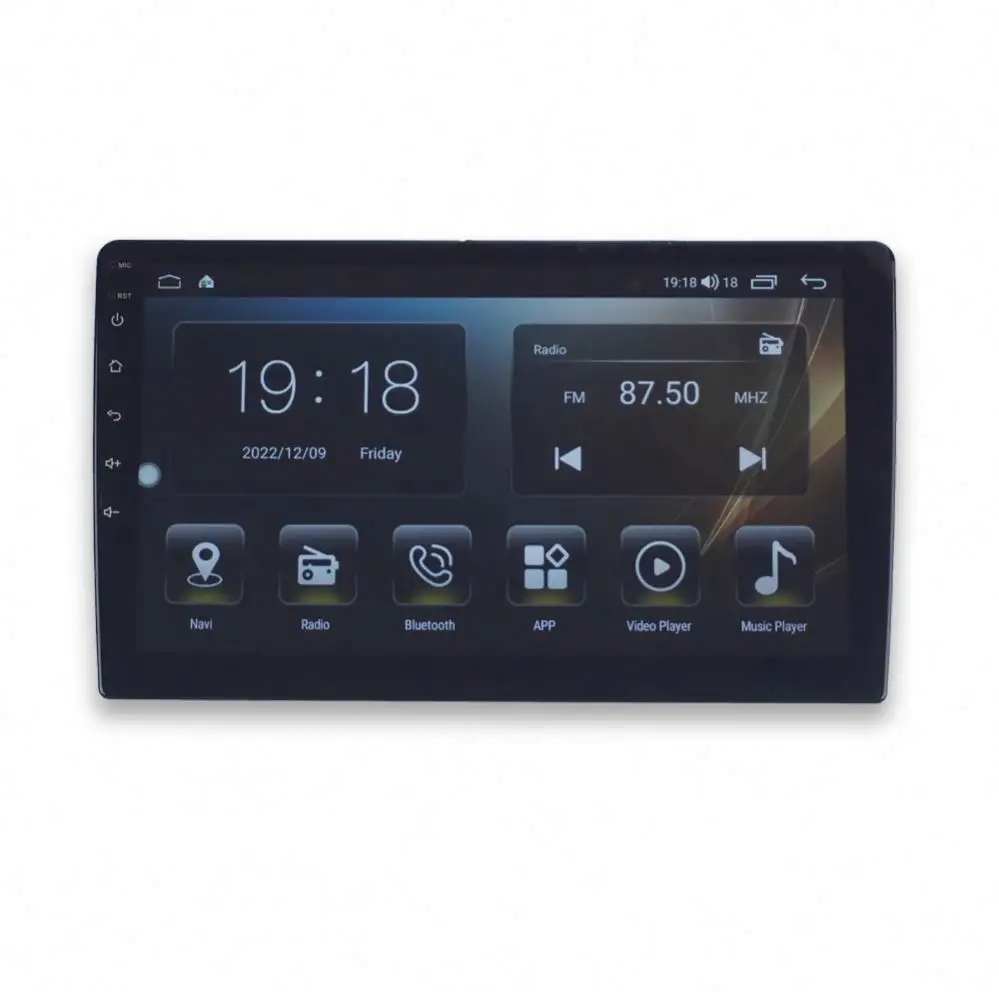 Автомобильный dvd-плеер Gps 1 Din 9/10 дюймов 2 + 32 ГБ Android 13 сенсорный экран автомобильный Dvd-плеер