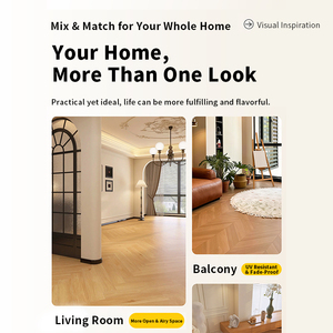 Azulejos de Cerámica con Acabado Mate Imitación <span class=keywords><strong>Madera</strong></span>, Resistentes al Ácido y Antideslizantes, Estilo Europeo, Tamaños Personalizados, para Encimeras de Comedor en Villas - Product Image 3