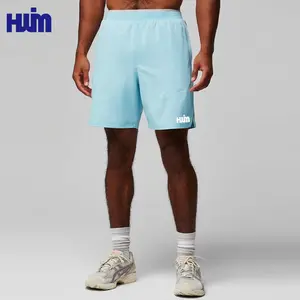 Pantaloncini da corsa sportivi personalizzati da uomo ad asciugatura rapida pantaloncini da allenamento da 5 "2 in 1 fodera traspirante per sport da allenamento pantaloncini da ginnastica per uomo