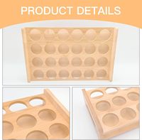 Support de service pour 24 verres à shot avec organisateur et présentoir pour fêtes, bars et clubs - Trous de 1,53 pouce - Excellent rapport qualité-prix, faible MOQ
