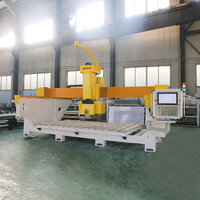 Machine à découper à 5 axes CNC MISHI pour la découpe automatique de granit, de marbre et de pierre, coupeuse de carreaux