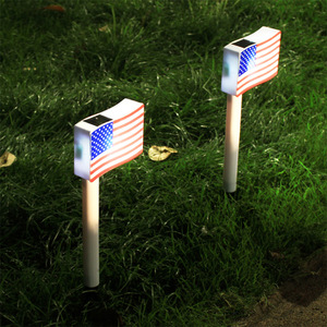<b>Solar</b> Led Flag <b>Lights</b> Outdoor Waterproof Garden Lawn Decorative <b>Solar</b> Powered Stake <b>Light</b> - Product Image 2