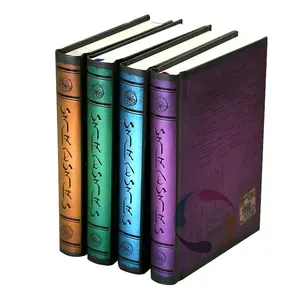 Book Printing Hardcover Book Printing A3 A4 A5 Custom Cheap Hardcover Leather Embossed Foil Stamping Hard Cover Bound Full Color Book Printing