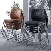 Chaise de conférence multifonctionnelle confortable pour le mobilier de bureau, chaise empilable pour la réception, chaise de formation pour salle de réunion