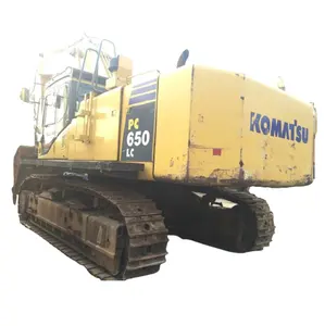 Komatsu used PC650 large size strong excavator for digging
