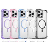 Expédition directe d'usine en gros, coque de téléphone transparente en TPU avec charge magnétique sans fil pour Samsung pour iPhone 18 Pro Max
