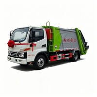 Camion Compacteur de Déchets JAC Junling V3 à Compression Directe d'Usine, Petit Camion Compacteur de Déchets de 5-7 m³, Hydraulique Automatique