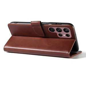 Étui de luxe pour cartes avec pochette magnétique détachable en cuir, compatible avec la recharge sans fil, fin et adapté pour S23 Ultra - Product Image 4