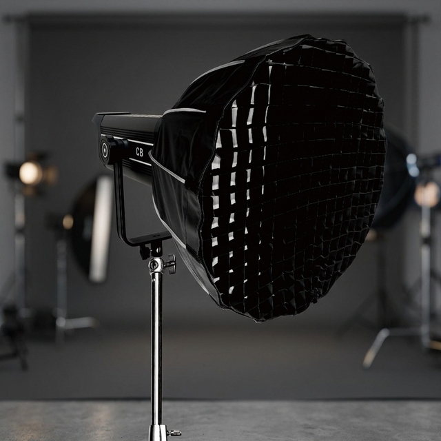 60cm Quick Setup Deep Parabolic Softbox with Bowens Mount Black Silver Soft Box for Photography Studio Video Light