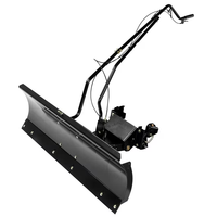 Kit de déneigement universel pour VTT, commande manuelle, angle réglable, pour cour, parking, ferme, souffleuse à neige