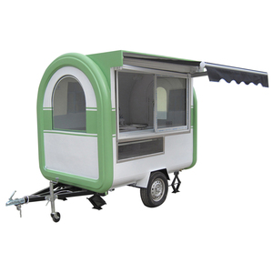 Chariot de vente d'aliments de rue à <span class=keywords><strong>vendre</strong></span> Remorque alimentaire avec accessoire avec parapluie - Product Image 3