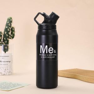 Gobelet thermique à double paroi 750 ml 950 ml en acier inoxydable 304, isolé sous vide, bouteille de sport portable pour les voyages - Product Image 3