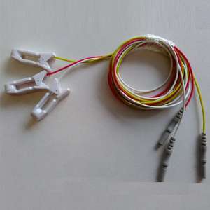 Électrodes <span class=keywords><strong>EEG</strong></span> durables de qualité supérieure, 1 pièce, 1.5m, avec capteur de cartilage argent brossé - Product Image 3