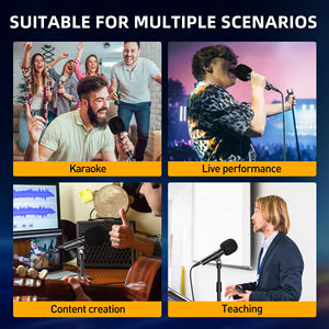 ไมโครโฟน <span class=keywords><strong>FIFINE</strong></span> TANK2 แบบไดนามิกคาร์ดิออยด์ สำหรับสตูดิโอ พร้อมขาตั้งกันกระแทกแบบตั้งโต๊ะ และช่องต่อ <span class=keywords><strong>XLR</strong></span>/USB สำหรับงานโปรเจกต์/สตูดิโอที่บ้าน - Product Image 6