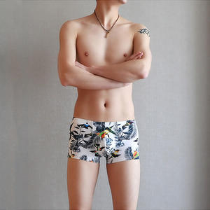 Bóxer estampado <span class=keywords><strong>de</strong></span> seda <span class=keywords><strong>de</strong></span> hielo para hombre, ropa interior, sexy, a la moda, nuevo, venta al por mayor - Product Image 3