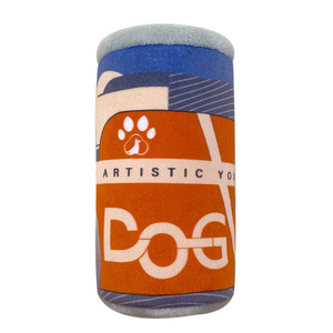 Custom Funny Squeaky Cans Shape <strong>Dog</strong> Toys Plush Filled Pet Chew Bite-resistant Sounding Toys for Small Medium Pets - Product Image 6